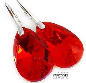 Arande NAJNOWSZE! SWAROVSKI piękny komplet CZERWONY 2123934705