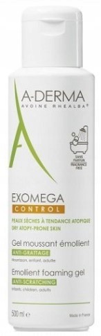 A-Derma Exomega Control pieniący się żel 500ml