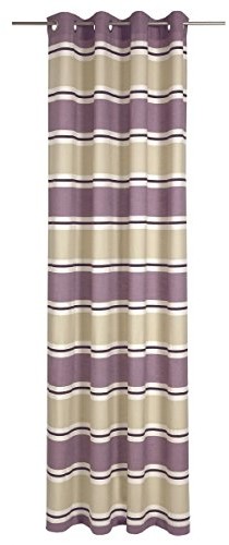 Deko Trends Dekoracja Trends lavera 6236786 47 zasłona z oczkami, materiału, 245,0 x 140,0 x 245,0 cm, biały naturalny/jagoda/beżowy Lavera 6236786 47