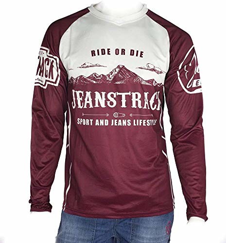 Jeanstrack Jeanstrack Piping koszulka techniczna MTB, uniseks dla dorosłych, unisex_dorośli, 210, czerwona Czerwony Czerwony S 210