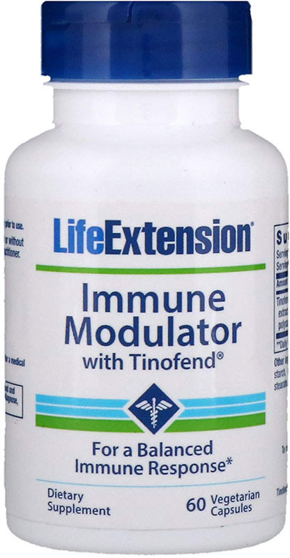 LIFE EXTENSION LIFE EXTENSION Immune Modulator With Tinofend 60vegcaps