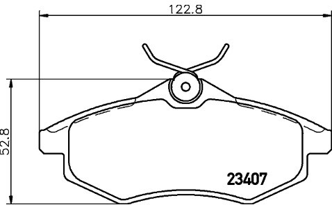 Mintex Zestaw klocków hamulcowych, hamulce tarczowe MDB2253