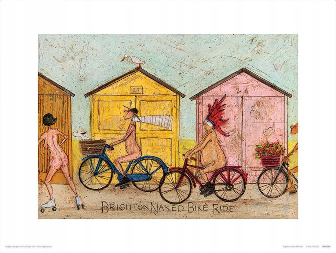 Pyramid Posters Brighton Naked Bike Ride - reprodukcja 40x30 PPR44366