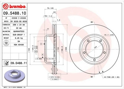 BREMBO 09.5488.11 09.5488.11