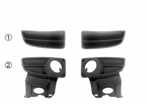 VAN WEZEL 1709592 kratka wentylacyjna, zderzak 1709592