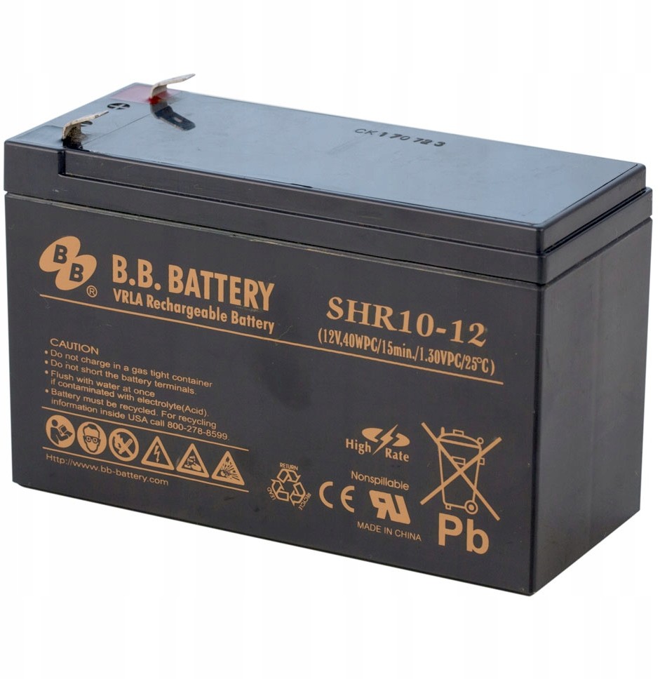 Akumulator Agm B.b. Battery SHR10-12 12V 10Ah 40W
