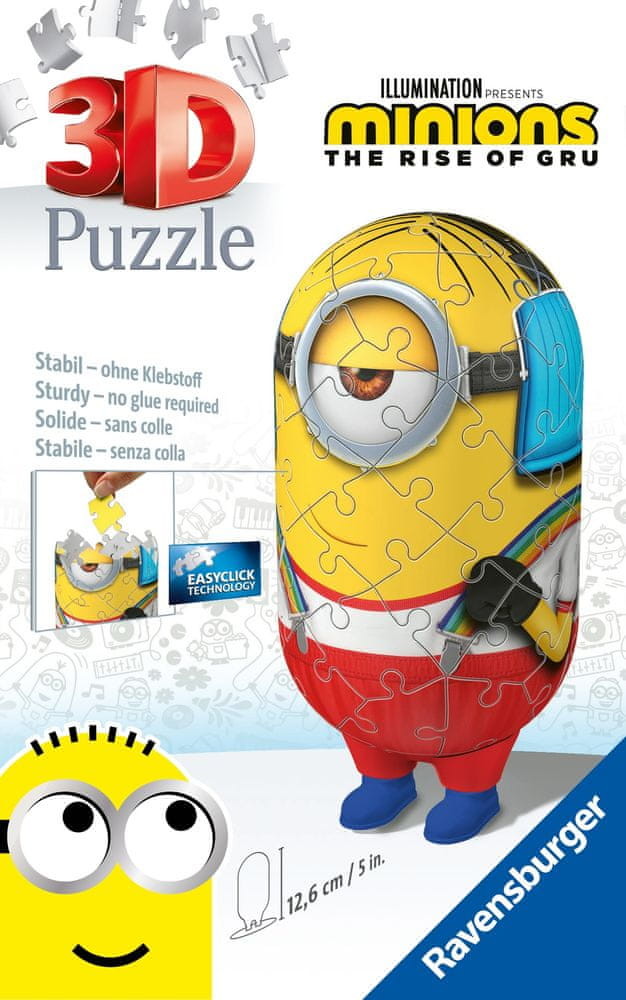 Ravensburger puzzle 3D Minionki 2 postać Roller Skater 54 elementy