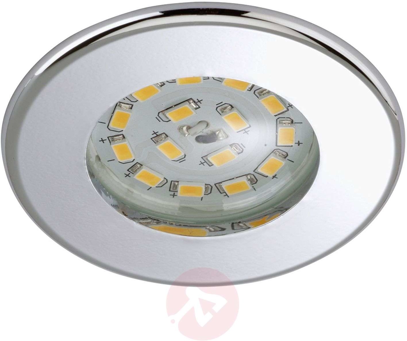 Briloner Wydajny reflektor wpuszczany LED Nikas IP44 chrom