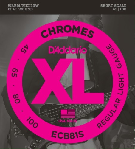 D'Addario ECB80 XL Chrome Super Light (.040  .095) strun gitara basowa ECB81S