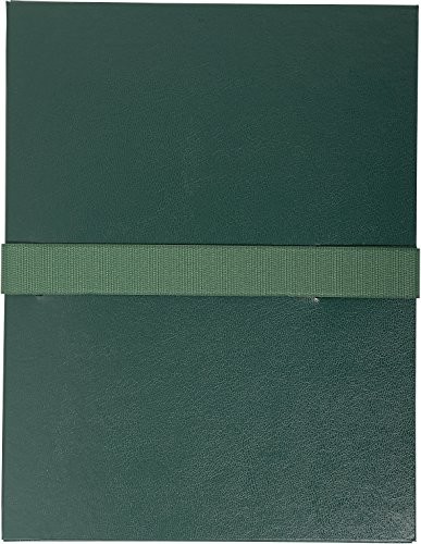 Exacompta 621e Binder zewnętrzny (balacro segregator ringowy, zapięcie na rzepy, bransoletka, DIN A4), ciemnozielony 633E