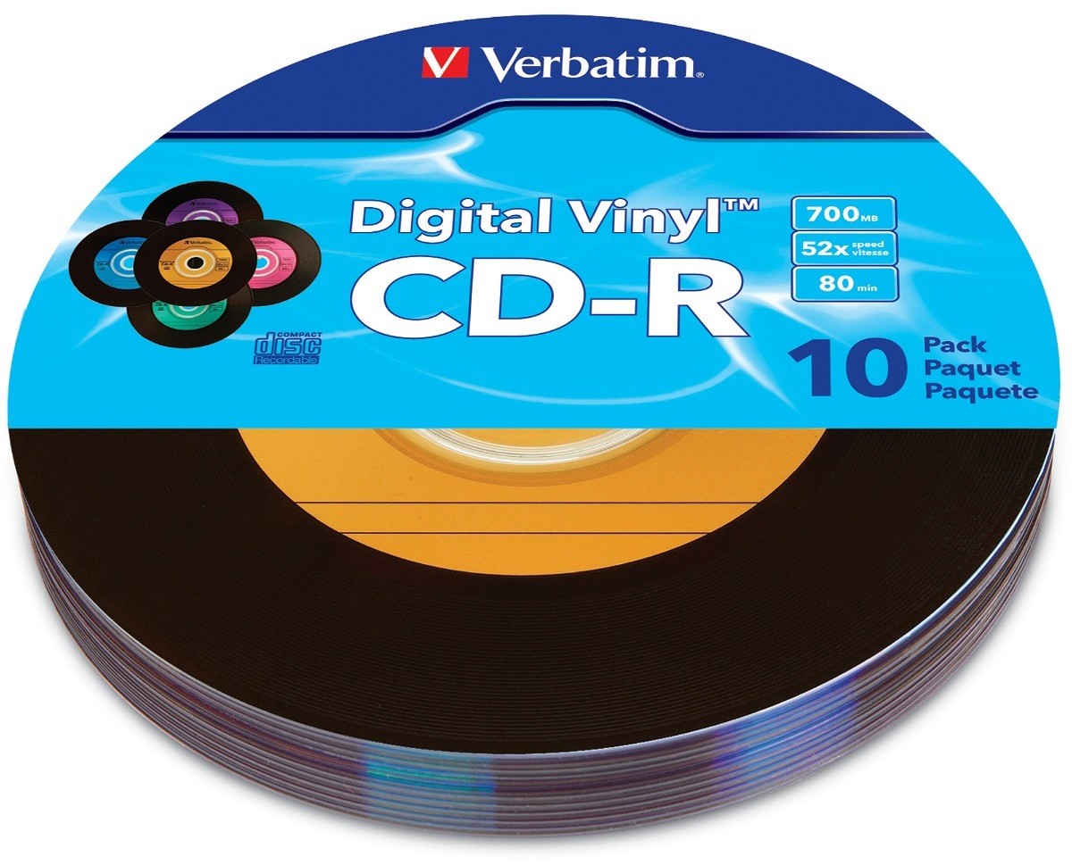 Verbatim Płyty Cd-r Vinyl Kolor 700MB 100szt Audio