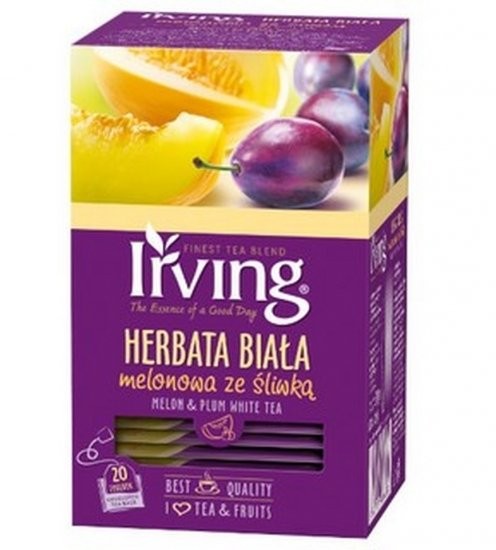 Irving Herbata ekspresowa biała melonowa ze śliwką 20szt. SP.200.012/4