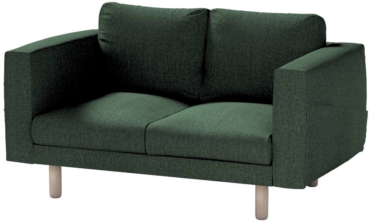 Dekoria pl pl Pokrowiec na sofę Norsborg 2-osobową leśna zieleń szenil 153 x 88 x 85 cm City 1021-704-81