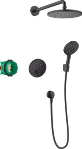 Hansgrohe 27959670 Raindance S System prysznicowy 240 1 jet PowderRain z ShowerSelect S czarny matowy