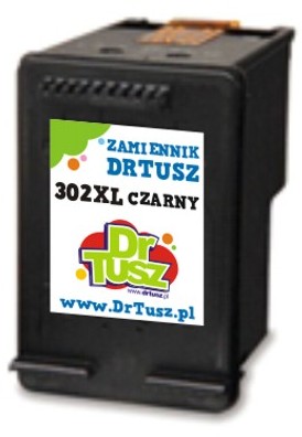 DrTusz Tusz Zamiennik 302 XL do HP F6U68AE) Czarny)