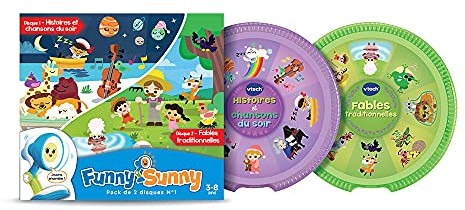 Vtech Pakiet 2 Disc N°1 dla zabawnych Sunny, ładowanie Funny Sunny - 3/8 lat - wersja PL 263105