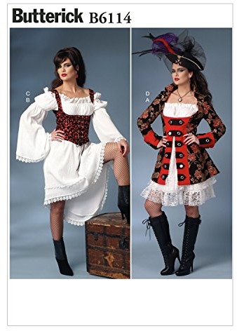 Butterick b6114 Butt erick wykrój do szycia, wygląda elegancko, Extra ekstrawagancko, modny B6114E50