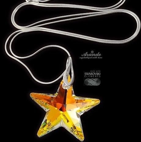 Swarovski Arande piękny naszyjnik AURORA STAR CERTYFIKAT 4068694943