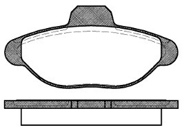 RoadHouse Zestaw klocków hamulcowych, hamulce tarczowe 2414.00