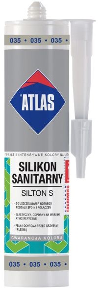 Atlas Silikon 035 szary 280 ml W-SI001-B0035-AT1A