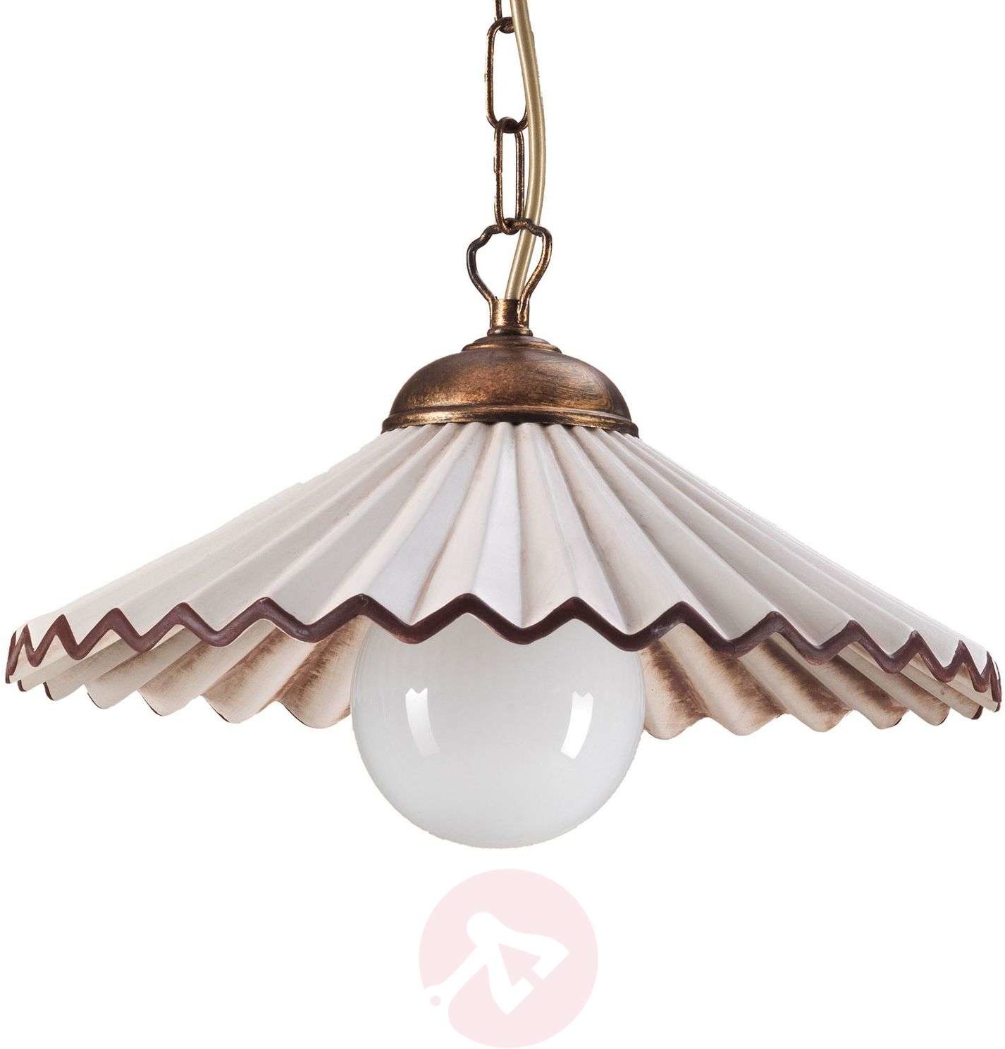 ONLI Lampa wisząca Rosina 1-pkt. jasnoróżowa/brązowa