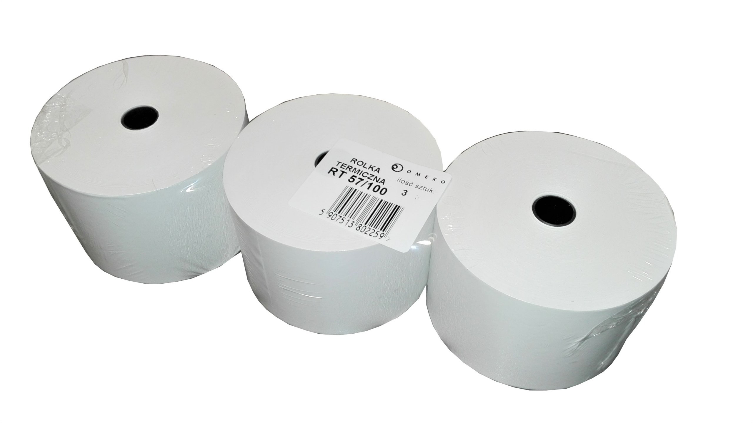 Omeko Rolka Termiczna 57x100 3 szt. do kasy fiskalnej