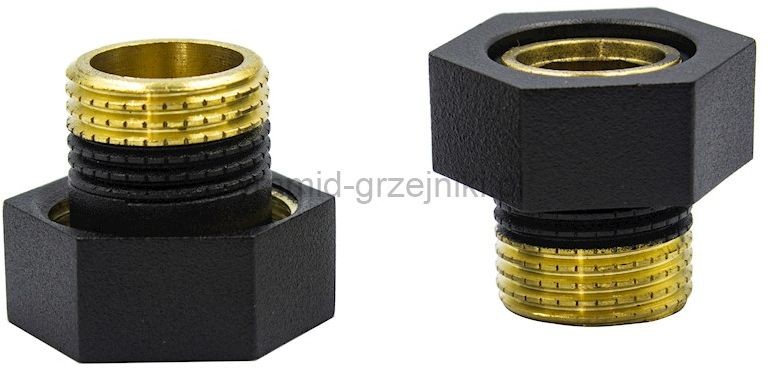 Varioterm Złączka GW 3/4 x R 1/2 na oring - czarny strukturalny M869B002140