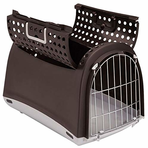 Imac Linus Cabrio Pet Carrier Black 50 x 32 x 35 cm (20 x 12.5 x 14