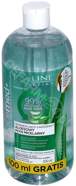 Eveline FACEMED Płyn 400ml micel.Aloesowy