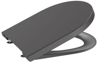 Roca Inspira Deska WC Czarna wolnoopadająca Round Compacto SUPRALIT - A80152C64B A80152C64B