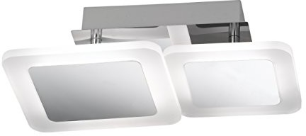 Wofi Lampa sufitowa 9157.02.01.6000 A, nierdzewna, 16 W, wbudowane, chrom, 31 x 21 x 9 cm 9157.02.01.6000