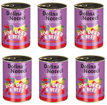 Dolina Noteci Premium SuperFood sarna i wołowina 400 g x 6 szt
