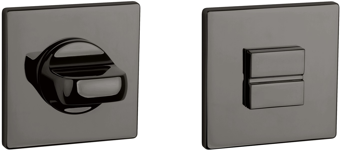 APRILE ROZETA APRILE KWADRATOWA Q SUPER SLIM 5mm ANTRACYT POLEROWANY WC AS Q 5S US PVD WC 4X4