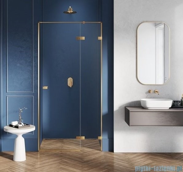 NEW TRENDY Avexa Gold drzwi wnękowe 140x200 cm przejrzyste prawa EXK-1727 |