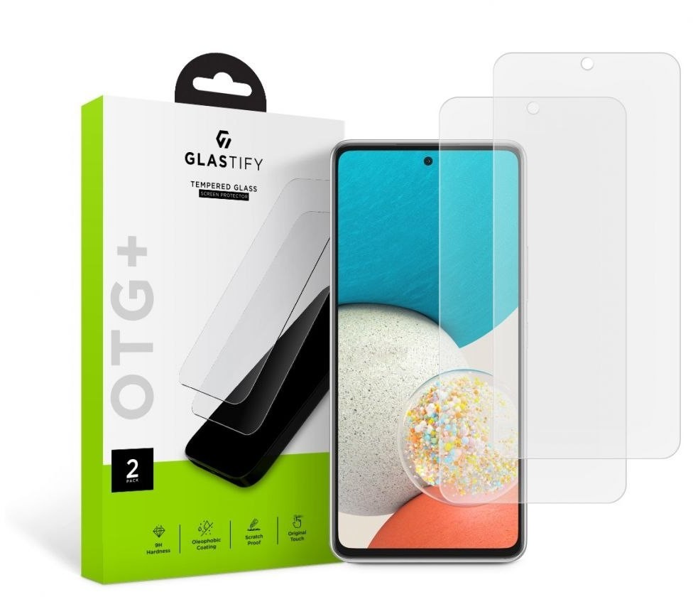 Glastify 2x Szkło Hartowane Glastify Otg+ do Galaxy A53 5G Clear