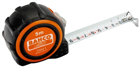 BAHCO miara zwijana 5m Bahco [MTB-5-25-C1], I klasa dokładności MTB-5-25-C1