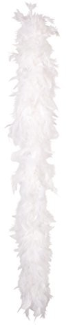 Boland Boa z piór, 180 cm długości, boa na karnawał, biały