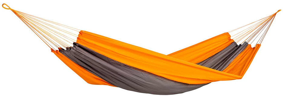Amazonas Hamak turystyczny SILK TRAVELLER techno orange-grey - ONE SIZE apm_4030454001816