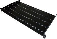 A-LAN Półka stała 19" 1U głęb 250mm kolor czarny 2 punkty mocowania SA-P-19-1U-250-2-C SA-P-19-1U-250-2-C