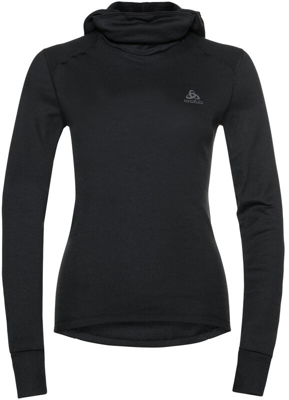 Odlo Active Warm Plus Top with Face Mask L/S Women, czarny XL 2021 Koszulki bazowe termiczne i narciarskie 159141-15000-XL