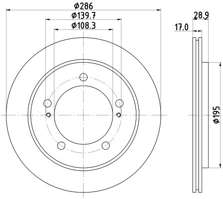 HELLA PAGID Tarcza hamulcowa PAGID 8DD355111-791