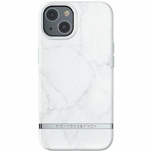 Richmond & Finch Etui White Marble iPhone 13, białe 7350111353742