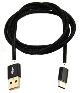 KABEL MICRO USB TYP-C CZARNY 17804