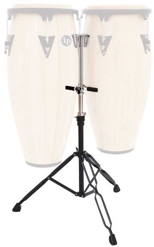 LP Latin Percussion Conga uchwyt do notebooka Aspire Slide Mount Double do ochrony, doppelstrebig LP congas, lekki, z regulacją wysokości, łatwy montaż, kocioł, chromowany, lpa653 LPA653