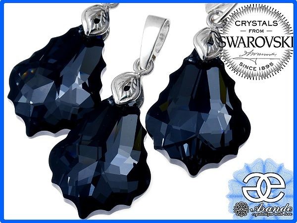 Arande KOMPLET SWAROVSKI SILVER NIGHT SREBRO OKAZJA! 4827647681