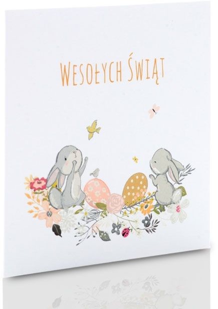 Obwoluta TS zajączki wielkanocne (na płytę CD/DVD)