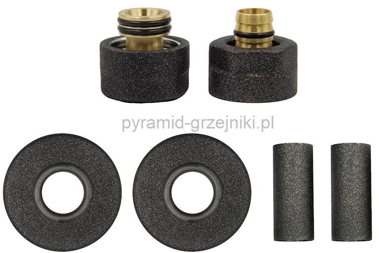 Vario Term Zestaw maskujący rozety + tuleje + złączki CU/PEX - antracyt PEX - instalacja alu-pex ZMR1P16xM2215
