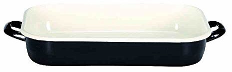 Krüger Karl  14136TR Triest patelnia czworokątna, forma do zapiekanek, czarna, 36 cm