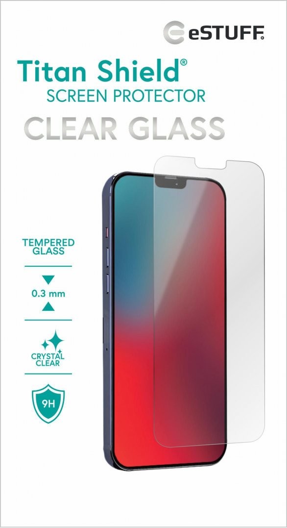 eSTUFF Szkło Ochronne TitanShield do iPhone 12 / iPhone 12 Pro ES501150