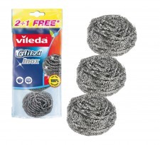 Vileda Zmywak stalowy Glitzi Spiral INOX 3 sztuki 001970_VILEDA